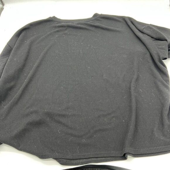 Eloquii Womens Plus Size Black Ribbed Sweater Top Size 22/24 - Picture 4 of 4